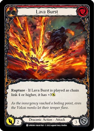 Lava Burst (UPR098) Rainbow Foil - Uprising