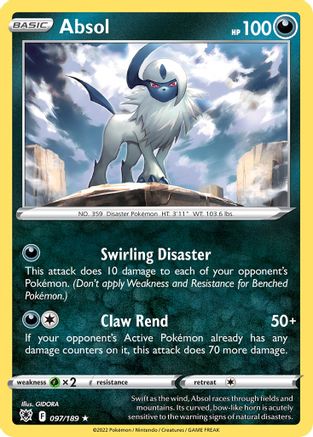 Absol (097/189) (Theme Deck Exclusive) [Sword & Shield: Astral Radiance] | Silver Goblin