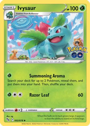 Ivysaur (2) Reverse Holofoil - Pokemon GO