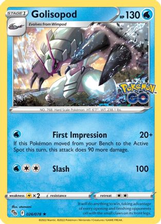 Golisopod (26) Reverse Holofoil - Pokemon GO