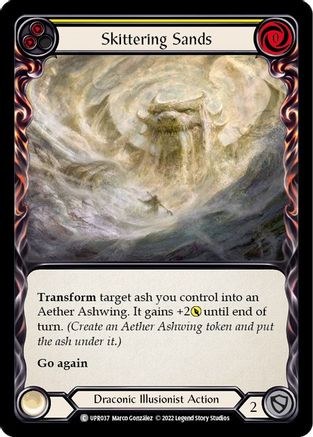 Skittering Sands (Yellow) (UPR037) Rainbow Foil - Uprising
