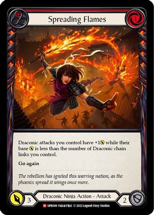 Spreading Flames (UPR049) Rainbow Foil - Uprising