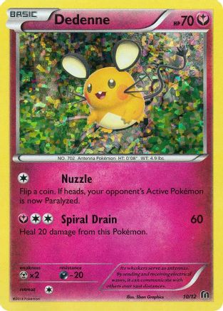 Dedenne - 10/12 (10) Holofoil - McDonalds Promos 2016