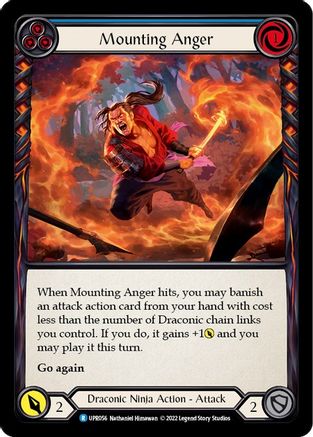 Mounting Anger (Blue) (UPR056) Rainbow Foil - Uprising