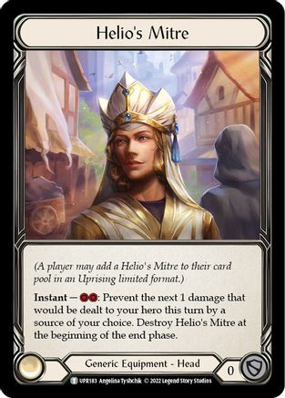 Helio's Mitre (UPR183) Cold Foil - Uprising