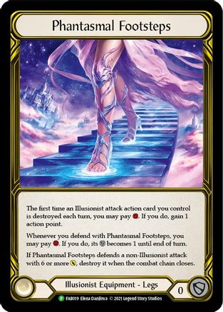 Phantasmal Footsteps (Golden) (FAB019) Cold Foil - FaB Promos