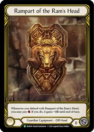 Rampart of the Ram's Head (Golden) - FAB049 (FAB049) - Flesh and Blood: Promo Cards | Silver Goblin