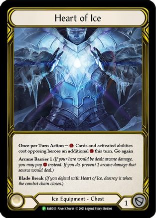 Heart of Ice (Golden) (FAB053) Cold Foil - FaB Promos
