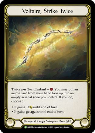 Voltaire, Strike Twice (Golden) (FAB075) Cold Foil - FaB Promos