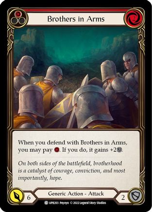 Brothers in Arms (Red) (UPR203) Rainbow Foil - Uprising