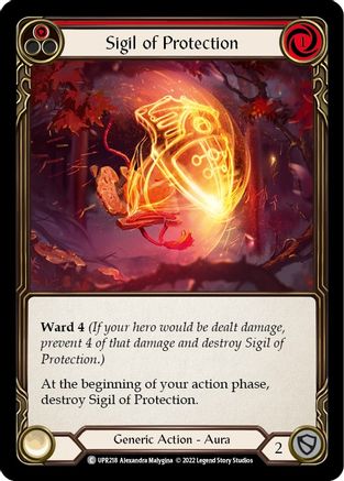 Sigil of Protection (Red) (UPR218) Rainbow Foil - Uprising