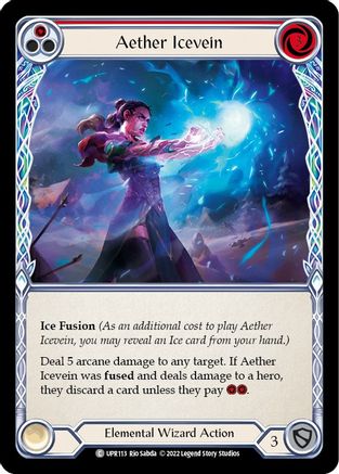 Aether Icevein (Red) Rainbow Foil (UPR113) - Uprising | Silver Goblin