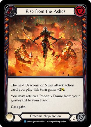 Rise from the Ashes (Yellow) (UPR058) Rainbow Foil - Uprising