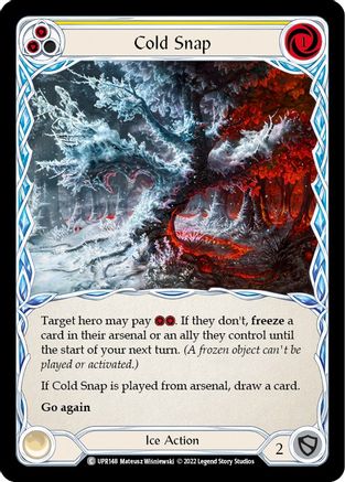 Cold Snap (Yellow) (UPR148) Rainbow Foil - Uprising