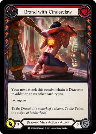 Brand with Cinderclaw (Red) (UPR060) Rainbow Foil - Uprising