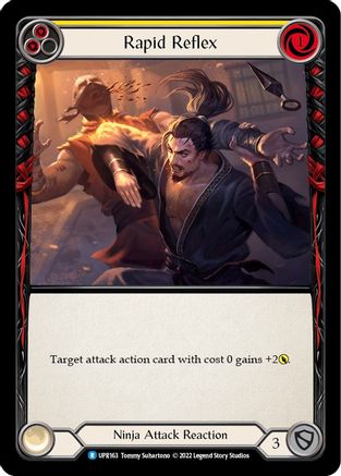 Rapid Reflex (Yellow) (UPR163) Rainbow Foil - Uprising