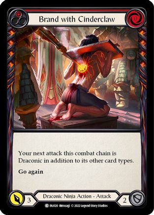 Brand with Cinderclaw (Red) (FAI020) - Blitz Deck: Uprising - Fai