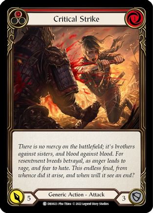 Critical Strike (DRO023) - Blitz Deck: Uprising - Dromai