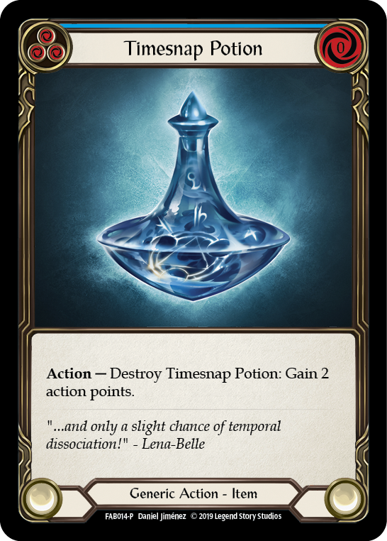Timesnap Potion [FAB014-P] (Promo)  1st Edition Cold Foil | Silver Goblin