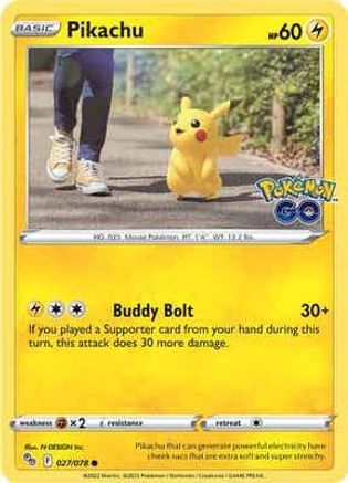 Pikachu (27) Reverse Holofoil - Pokemon GO