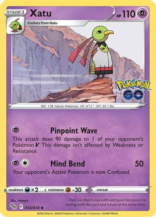 Xatu (33) Reverse Holofoil - Pokemon GO