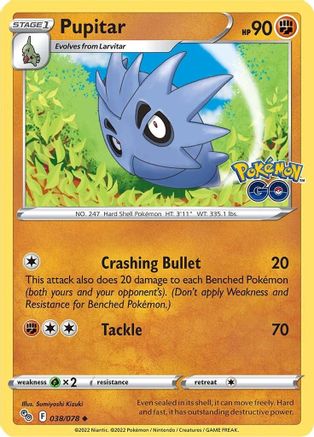 Pupitar (38) Reverse Holofoil - Pokemon GO