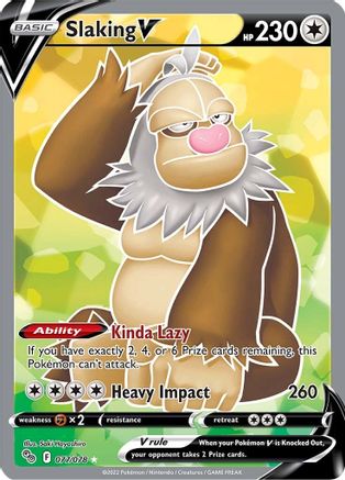 Slaking V (Full Art) (77) Holofoil - Pokemon GO