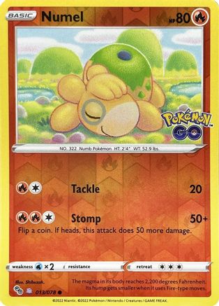 Numel (Peelable Ditto) (13) Reverse Holofoil - Pokemon GO