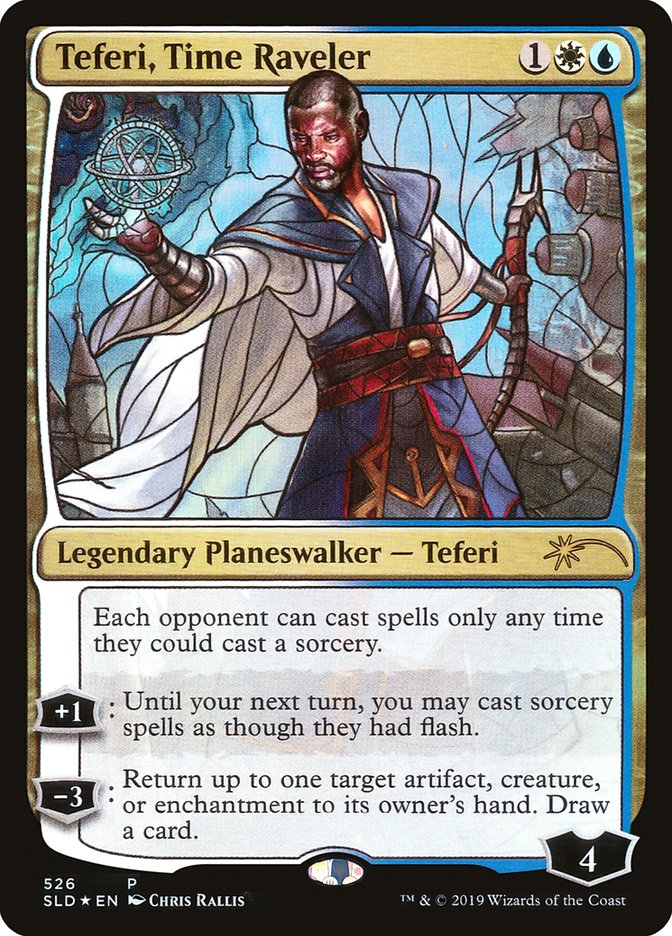 Teferi, Time Raveler (Stained Glass) [Secret Lair Drop Promos] | Silver Goblin