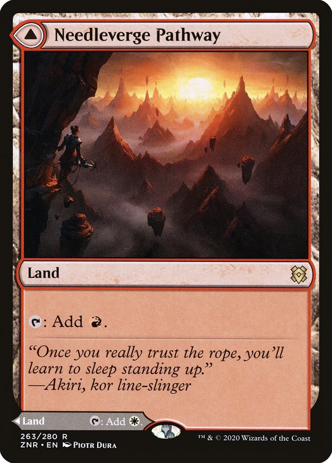 Needleverge Pathway // Pillarverge Pathway [Zendikar Rising] Foil