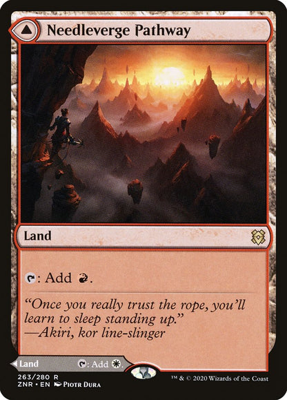 Needleverge Pathway // Pillarverge Pathway [Zendikar Rising] Foil