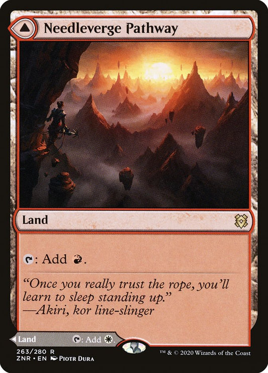 Needleverge Pathway // Pillarverge Pathway [Zendikar Rising] Foil
