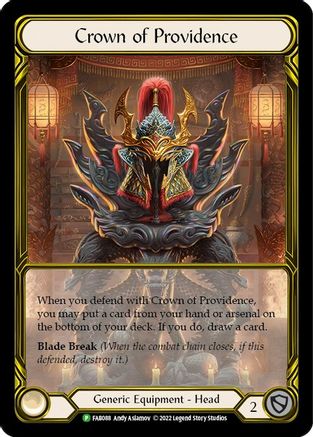 Crown of Providence (Golden) - FAB088 (FAB088) - Flesh and Blood: Promo Cards | Silver Goblin