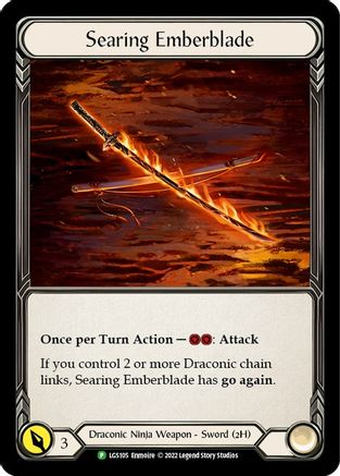 Searing Emberblade - LGS105 (LGS105) Cold Foil - Flesh and Blood: Promo Cards