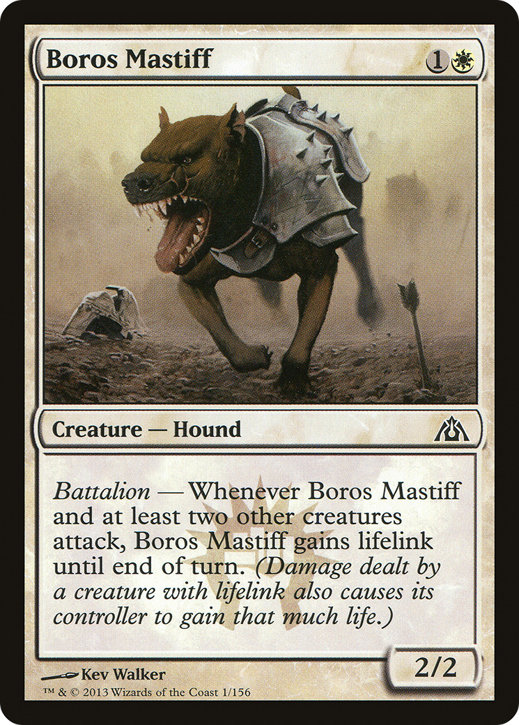 Boros Mastiff [Dragon's Maze] Foil
