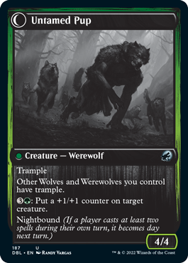 Hound Tamer // Untamed Pup [Innistrad: Double Feature] Foil