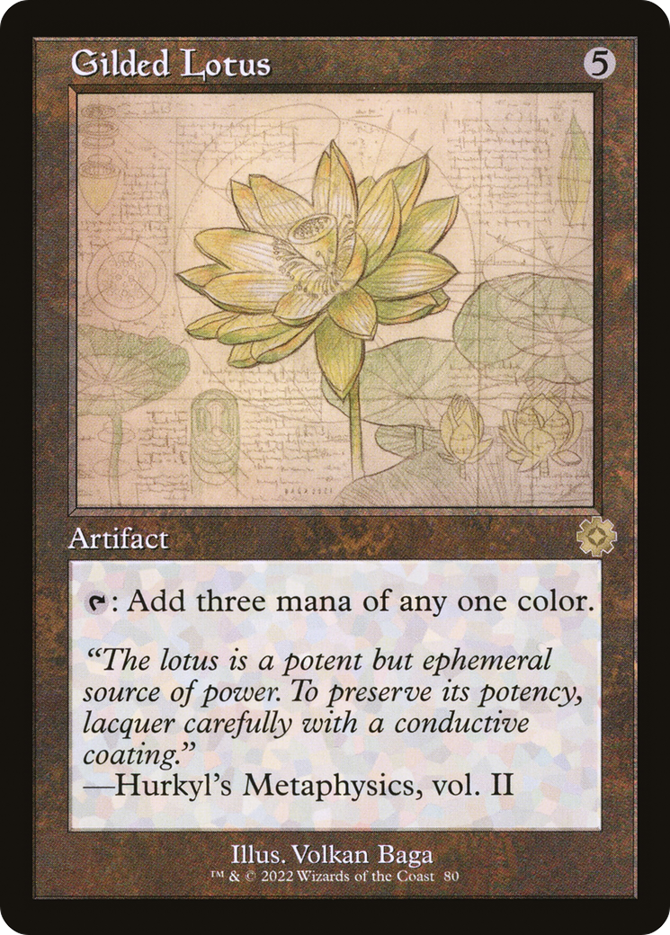 Gilded Lotus (Retro Schematic) [The Brothers' War Retro Artifacts] Foil