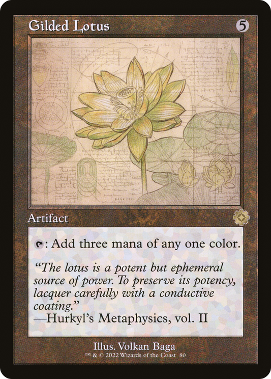 Gilded Lotus (Retro Schematic) [The Brothers' War Retro Artifacts] Foil