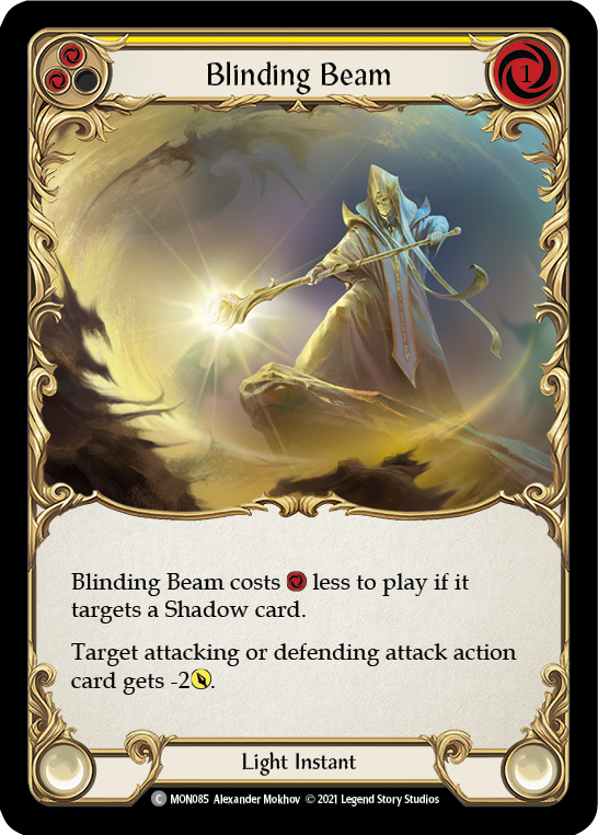 Blinding Beam (Yellow) 1st Edition  (MON085) - Monarch | Silver Goblin