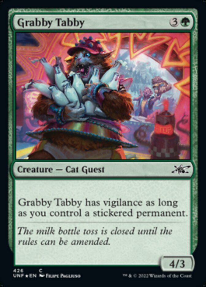 Grabby Tabby (Galaxy Foil) [Unfinity] | Silver Goblin