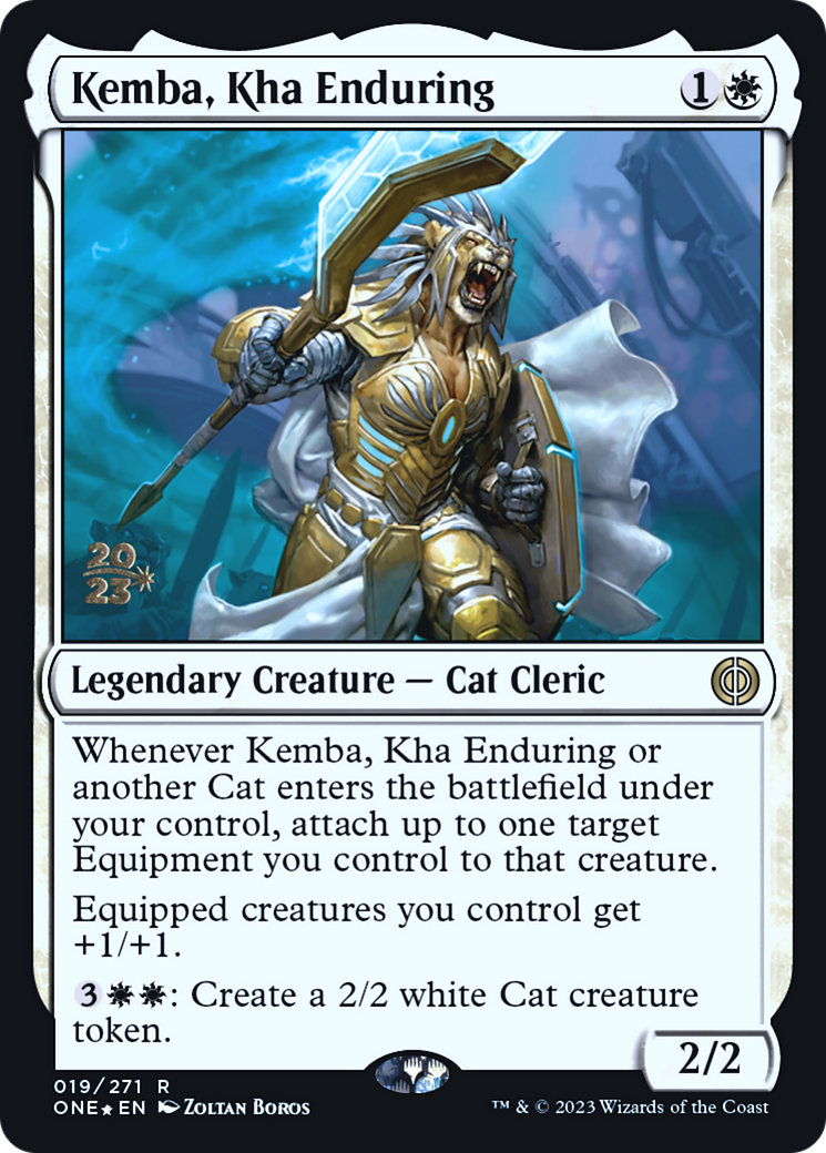 Kemba, Kha Enduring [Phyrexia: All Will Be One Prerelease Promos] | Silver Goblin