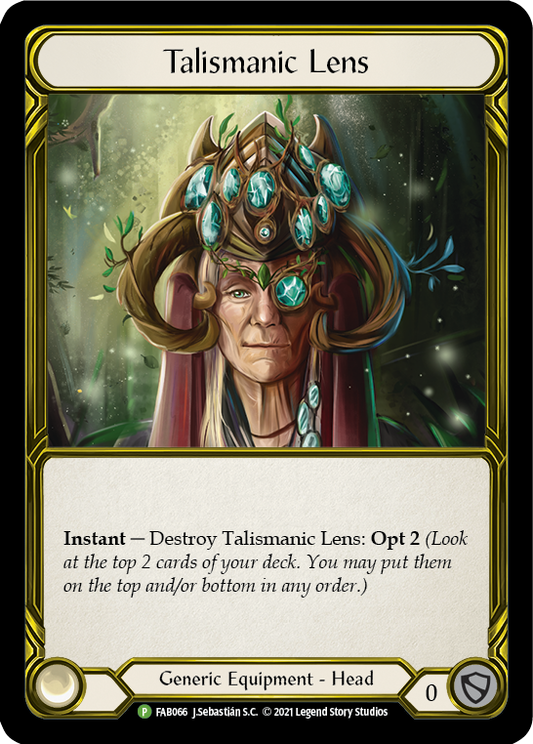 Talismanic Lens (Golden) - FAB066 Cold Foil (FAB066) - Flesh and Blood: Promo Cards