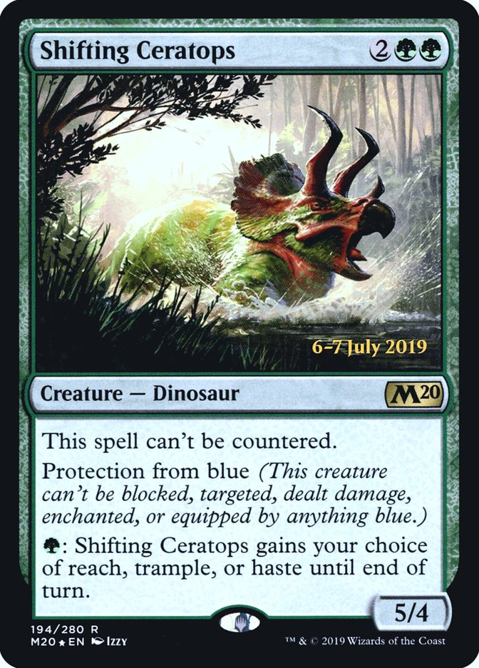 Shifting Ceratops [Core Set 2020 Prerelease Promos] | Silver Goblin