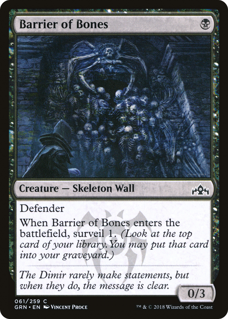 Barrier of Bones [Guilds of Ravnica] Foil