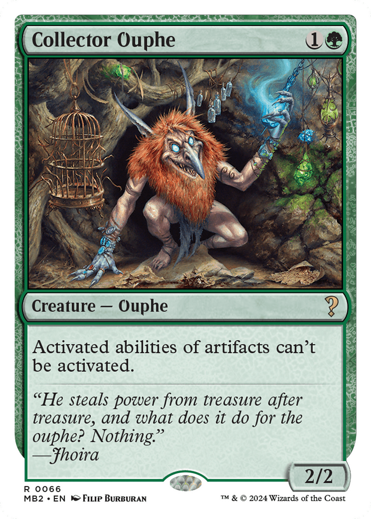 Collector Ouphe (White Border) [Mystery Booster 2] | Silver Goblin