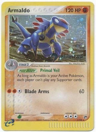 Armaldo - 1/100 (Prerelease) (1) Holofoil - Miscellaneous Cards & Products