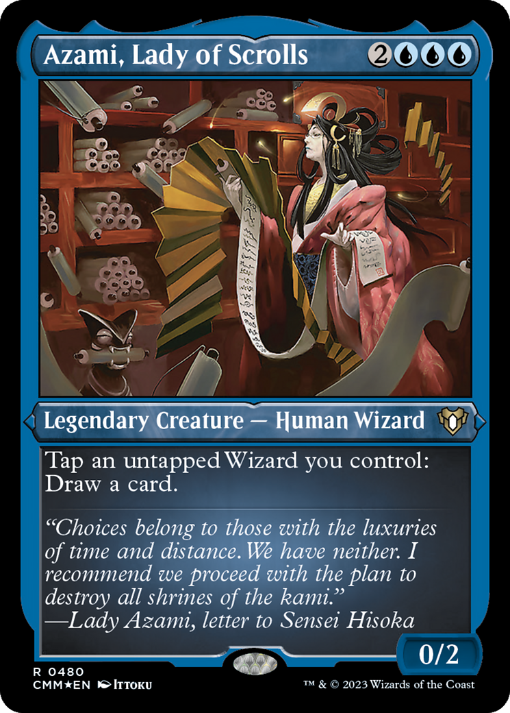 Azami, Lady of Scrolls (Foil Etched) [Commander Masters] | Silver Goblin