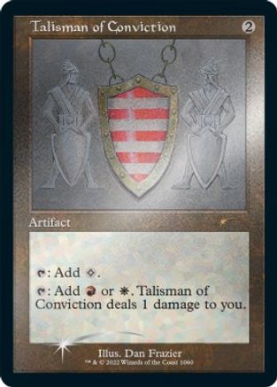 Talisman of Conviction (Retro Frame) (Foil Etched) (1060) Foil - Secret Lair Drop Series