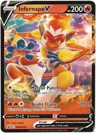 Infernape V (SWSH252) [Sword & Shield: Black Star Promos] | Silver Goblin