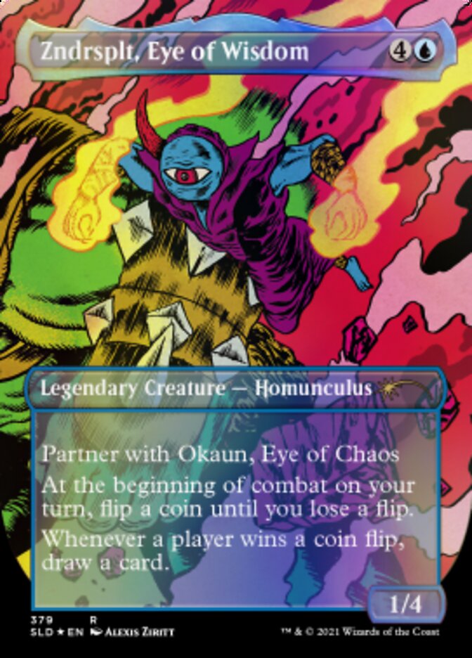 Zndrsplt, Eye of Wisdom // Zndrsplt, Eye of Wisdom (Borderless) [Secret Lair Drop Series] Foil